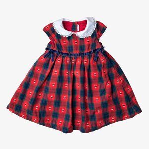 Janie and Jack – Plaid Dress Set (Size 12–18 months)